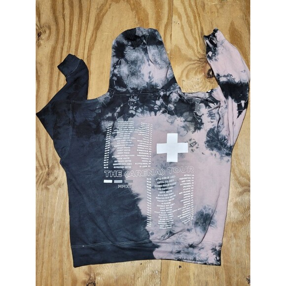 Dan + Shay Tour Tie Die Hoodie Adult L  PULLOVER Cotton Drawstring Men @G5 - Picture 2 of 6
